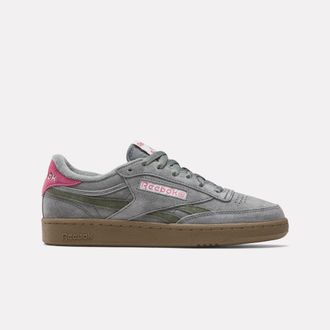 Reebok Womens Club C Revenge Vintage In Darkfog/Darkfog/Studiopink M
