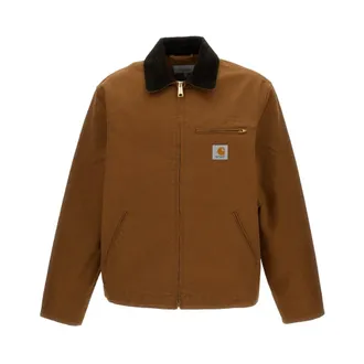 Carhartt Work in Progress Carhartt Wip, Light Jackets, male, Brown, Size: M Detroit Jacket