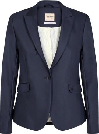 Mos Mosh Blake Nachtblazer - Dames - Blazers - Blauw - XL - Katoen - Jassen