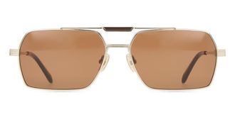 Ferragamo SF332S 745 Mens Sunglasses Gold Size 61