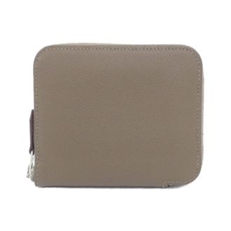 Herm&egrave;s Silkin Blue Taupe Coin Purse/Coin Case (Pre-Owned)