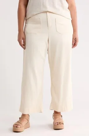 Sanctuary Soft Marine Wide Leg Crop Pants in Macrame at Nordstrom Rack, Size 16W