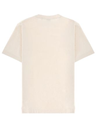 HUGO BOSS Logo-Print Cotton T-Shirt - Ivory