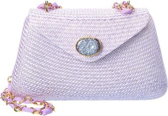 Raf&eacute; New York Rocio Straw Shoulder Bag