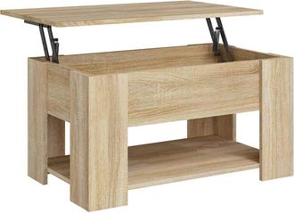 vidaXL Vidaxl - Mesa De Centro Madera De Ingenier&iacute;a Roble Sonoma 79x49x41 Cm