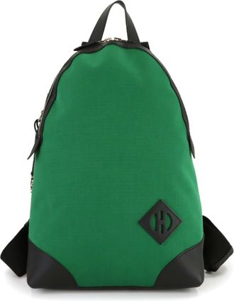 Herm&egrave;s Black Green Swift Leather Backpack (Pre-Owned)