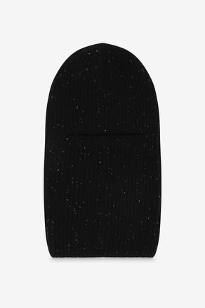 Fabiana Filippi Gerippte Sturmhaube aus Platinum-Faden mit Pailletten