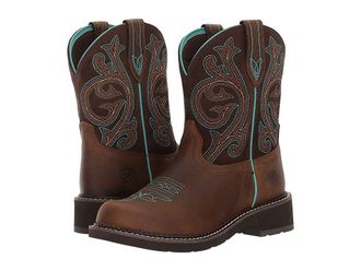 Ariat Fatbaby Heritage Cowboy Womens Boots Distressed Brown/Fudge : 7 B - Medium, Leather