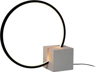 Lucide L&aacute;mpara de mesa de aluminio con 1 led integrado, negro