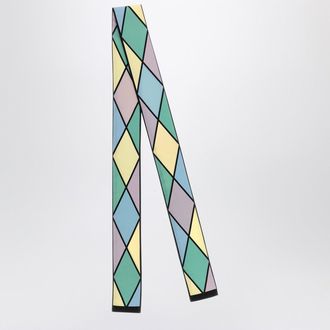 Valentino Garavani Rhombelle Scarf In Multicolored Silk
