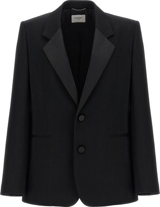 Saint Laurent Black Wool Mens Blazer