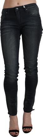 Acht Womens Skinny Jeans - Black Cotton - Size 27 (Waist)