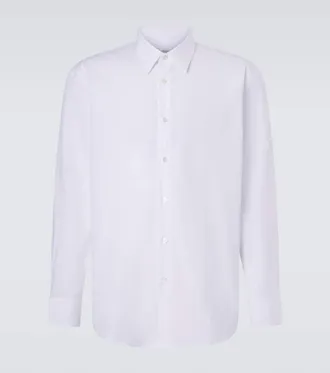 Saint Laurent Cassandre cotton-blend poplin shirt