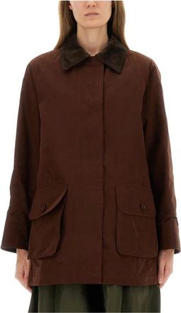 Aspesi Lichte Jassen - Dames - Zomerjassen - Bruin - XS - Katoen - Jassen