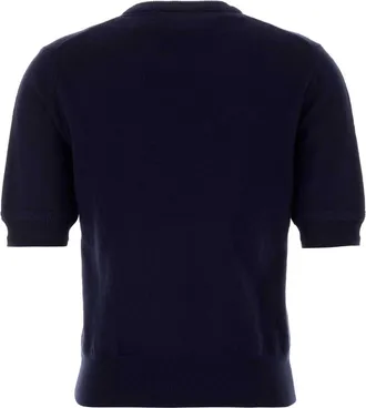 Jil Sander Womens Jumper Navy Wool Vergine