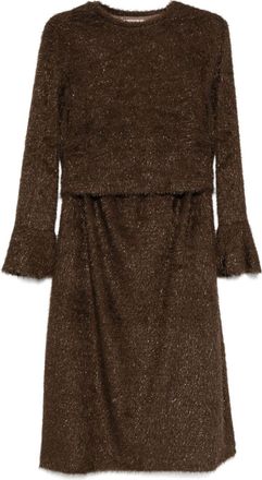 B+ab Abito con glitter - Marrone