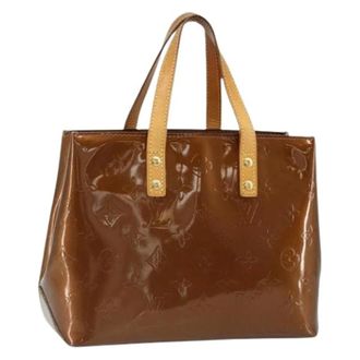 Louis Vuitton Pre-owned Vintage Patent Leather Hand Bag - Dames - Pre-owned - Bruin - Maat: ONE Size Leer
