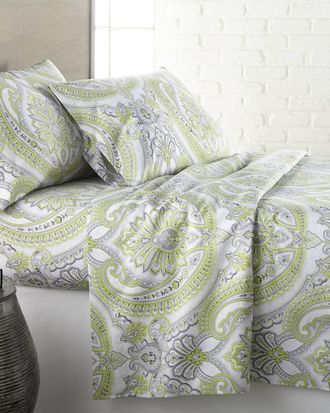 Southshore Fine Linens Southshore Linens Pure Melody Classic Paisley Printed Easy Care Sheet Set