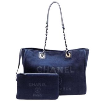 Chanel Pre-owned Vintage Canvas Tote - Pre-owned - Mujer - Azul - ONE SIZE