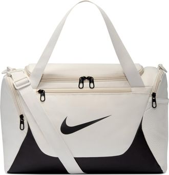 Nike Brasilia 24L Training Canvas Bag Light Bone Black IB4398-072