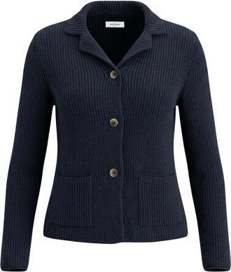 Gran Sasso Giacca - Dames - Vesten - Blauw - 2XS - Wol - Truien & Vesten