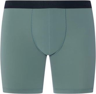 Hanro Micro Touch Long Boxer Brief in Studio Green at Nordstrom, Size Xx-Large