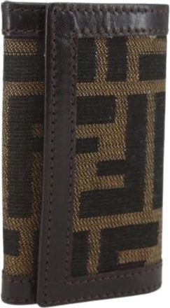 Fendi Pre-owned Accessories, female, Brown, Size: ONE SIZE Pre-owned Canvas Key-holders