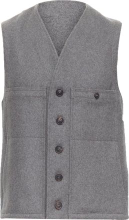 Christophe Lemaire Christophe Lemaire virgin wool cotton tape bonded waist coat vest