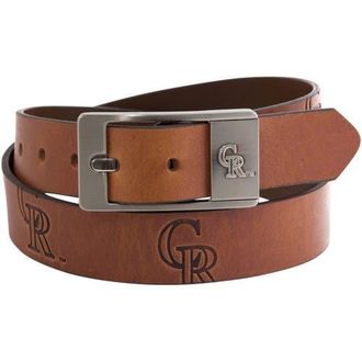 Eagles Wings Colorado Rockies Brandish Leather Belt in Brown at Nordstrom, Size 34