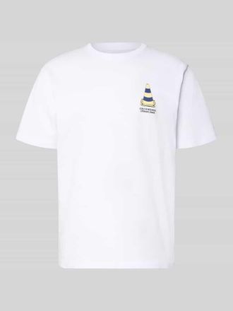 Wood Wood T-Shirt mit r&uuml;ckseitigem Motiv- und Logo-Print in Weiss, Gr&ouml;&szlig;e XXL