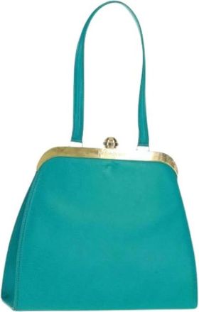 Saint Laurent Pre-owned Handbags, female, Blue, Size: ONE SIZE Pre-owned Vintage Handbag
