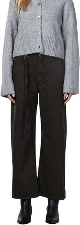 Mason's Venice Chino Broek - Dames - Flared Jeans - Bruin - L - Katoen - Jeans