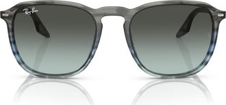 Ray-Ban 55mm Square Sunglasses in Grey Gradient at Nordstrom