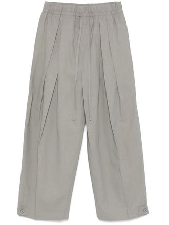 Jil Sander Linnen broek - Grijs