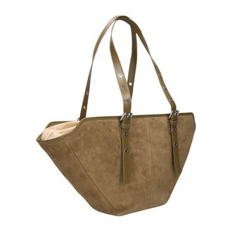 N&uacute;noo Small Nora Suede Schoudertas - Dames - Tassen - Bruin - Maat: ONE Size Su&egrave;de