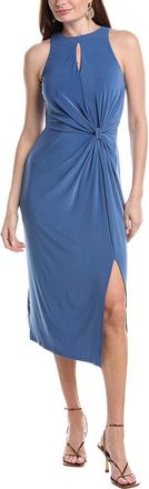 Laundry Laundry By Shelli Segal Jersey Halter Draped Dress Matte Jersey