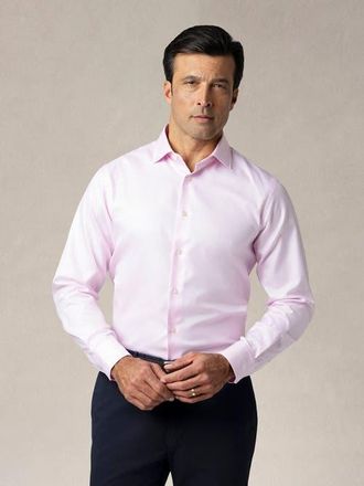 Robert Talbott Reynolds Double Twill Contemporary Fit Shirt in Pink at Nordstrom, Size 16.5