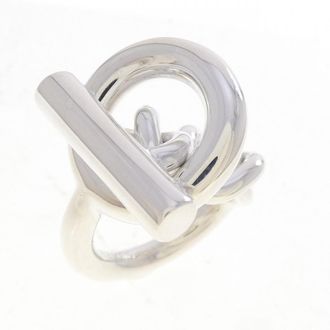 Herm&egrave;s Silver Silver 925 Band Ring (Pre-Owned)