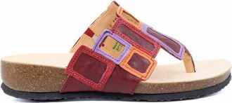 Think T-Bar Sandals In Red / Dark Red