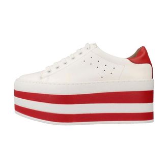 Yellow Schoenen, Dames, Wit, 41 EU, Leer, Sneaker Piel