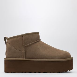 UGG Classic Ultra Mini platform boots in Light Bronze