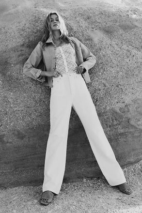 Pistola Denim Cassie High-Rise Straight-Leg Jeans