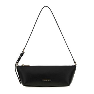 Michael Kors Laila Kleine Leren Crossbody Tas - Dames - Tassen - Zwart - Maat: ONE Size Leer
