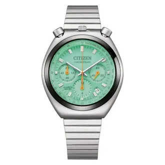 Citizen Chronograph Quartz Green Dial Mens Watch AN3660-73X