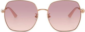 Jimmy Choo Eyewear Occhiali da sole con cristalli - Oro