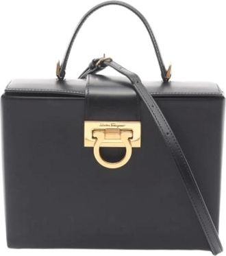 Ferragamo Pre-owned Handbags, female, Black, Size: ONE SIZE Pre-owned Handbag
