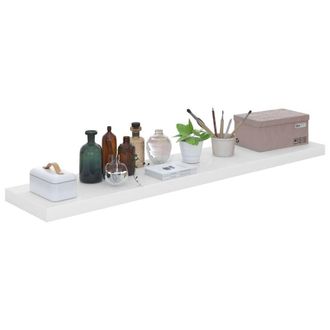 Berkfield Home Durable Floating Wall Shelves 4 pcs High Gloss White 120x23.5x3.8