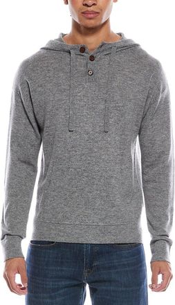 Brodie Button Up Wool & Cashmere-Blend Hoodie