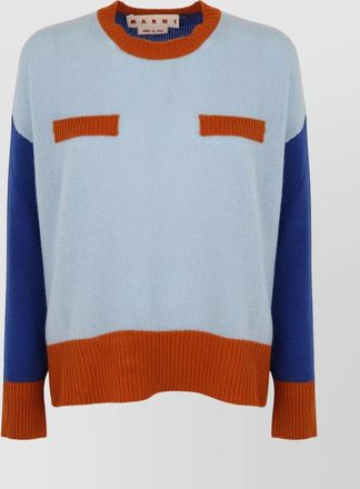 Marni block crewneck knit sweater
