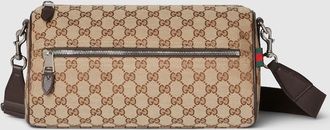Gucci GG Canvas Small Cylinder Bag, Beige, GG Canvas